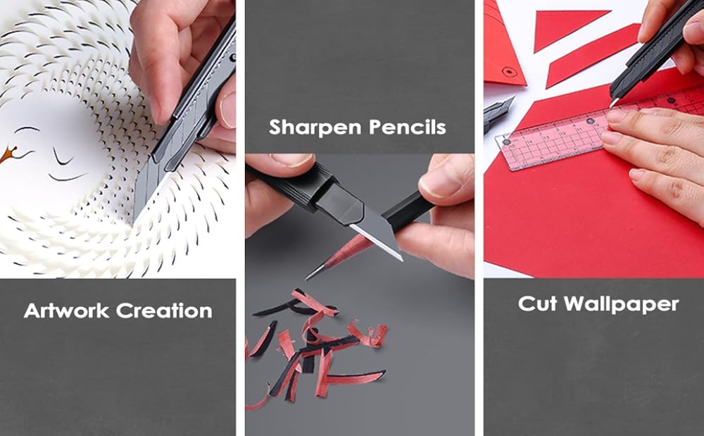 Utility knife Retractable Degree Snap Off Blade Loable