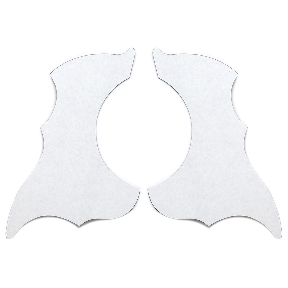 Left/Right Thin Acoustic Guitar Pickguard Self-adhesive Red w/White Pattern