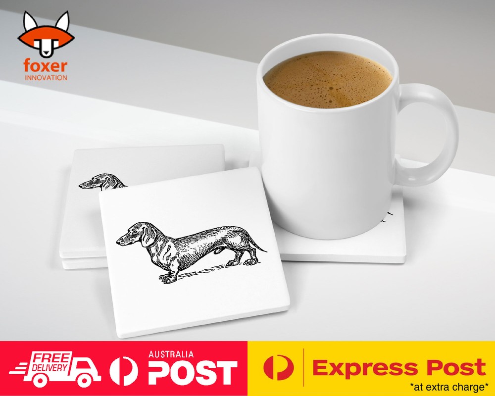 COASTER COFFEE DRINKING MAT|DACHSHUND DOG 20