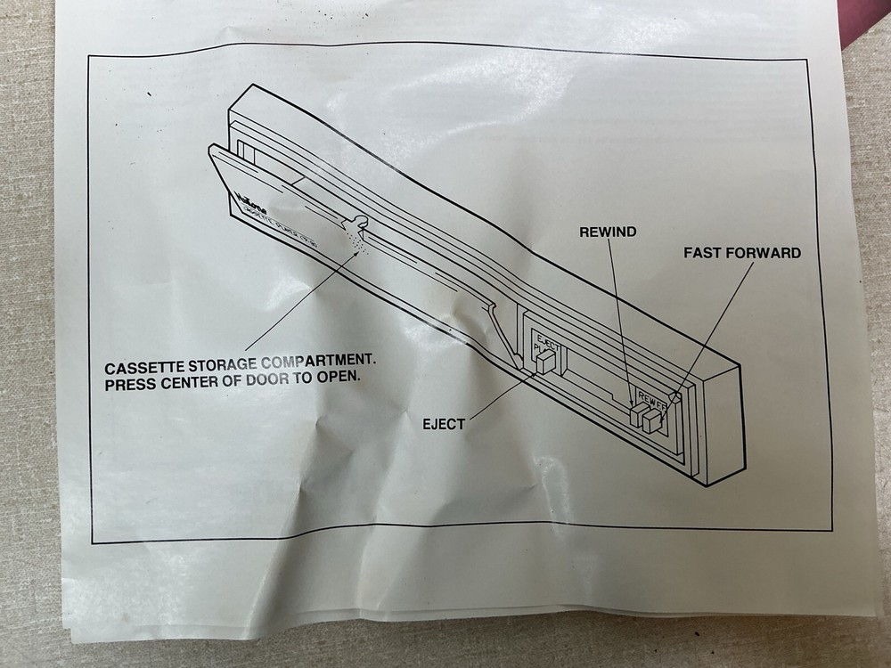 Vintage NIB NuTone Intercom CP-90 Auto-Reverse Cassette Tape Deck Player
