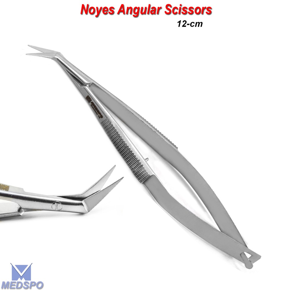 Noyes Angular Scissor Spring Precision Ophthalmology Micro Shear Surgical Tools