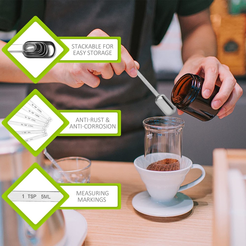 1 Teaspoon1Tsp | 5 mL | 5 cc | 1/3 Tablespoon Single Measuring Spoon Stainles