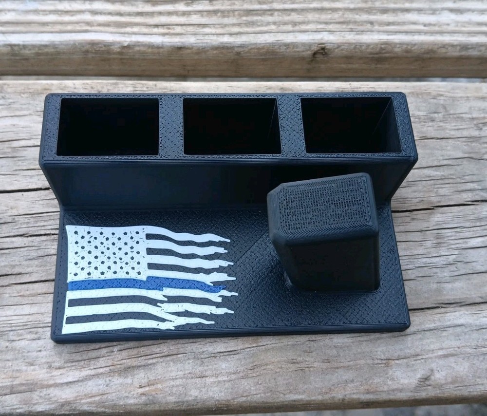 Pistol Display Stand For Glock 17/19 9mm - Thin Blue Line - Multiple Colors!