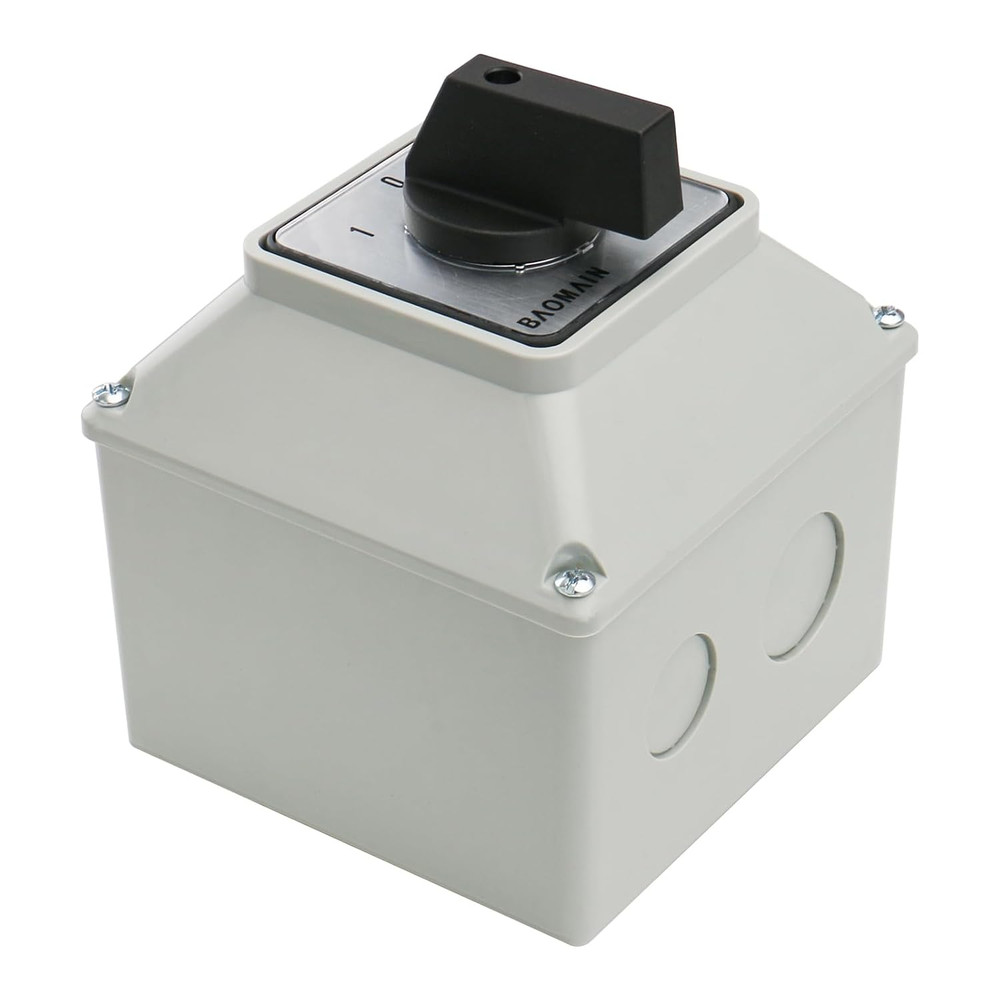 Universal Rotary Changeover Switch with Master Switch Exterior Box 660V 63A 8 Te