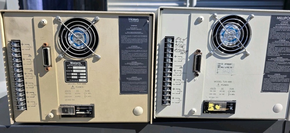 2 units Waters 486 Tunable Absorbance Detector
