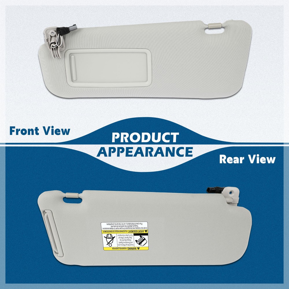 Driver Side Left Sun Visor Fits Mazda CX-9 GS 3.7L 2010-2014 2015