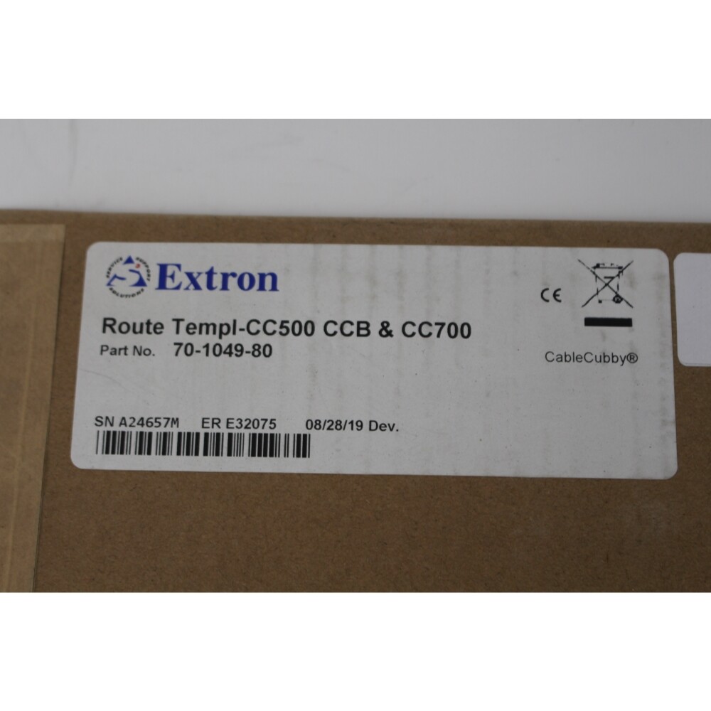 Extron 70-1049-80 Route Template Cable Cubby - New in Box