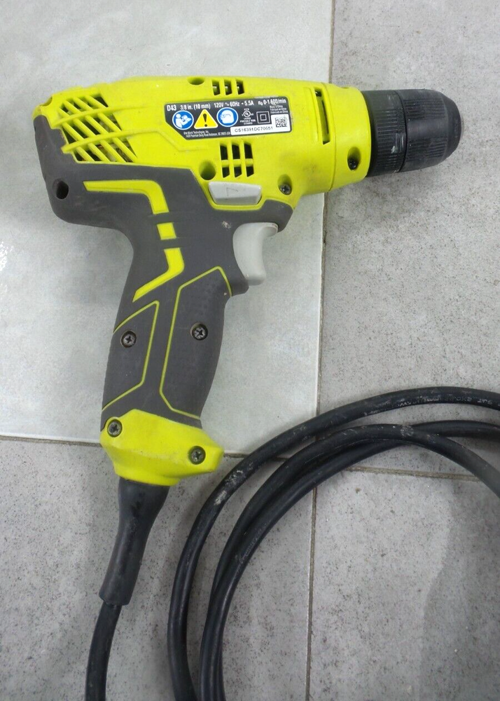 RYOBI D43 3/8in CORDED DRILL (DNT BY-61B)