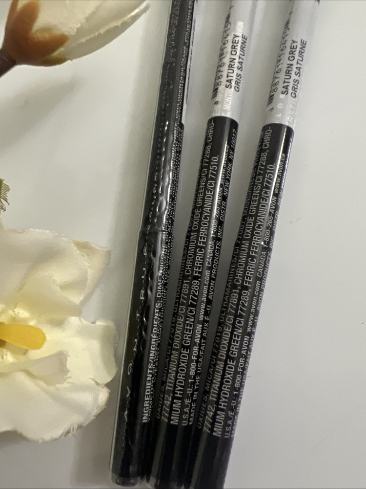 Avon Glimmerstick Eye Liner Waterproof SATURN GREY 3-Pack