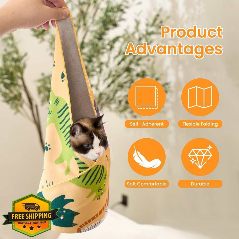 Cat Grooming Wrap XL Soft Polyester Restraint Nail Clipping