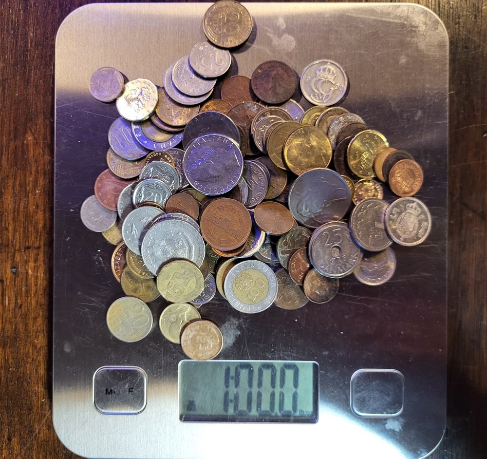 Bulk Mixed Foreign World Coins Lot 1 Lb Pound
