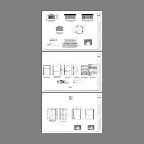 16x24 1-Car Garage -- 384 sq ft -- PDF Floor Plan -- Model 1D