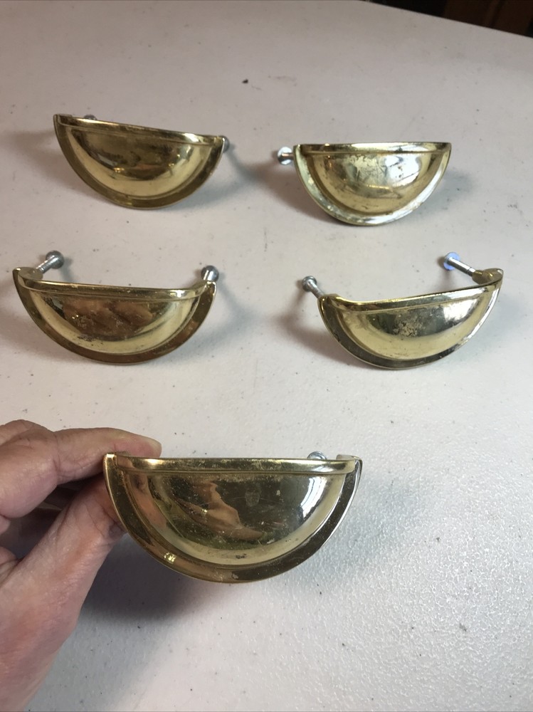 Handles Cupboard Drawer/Chest Pull Hardware Lot Of 5