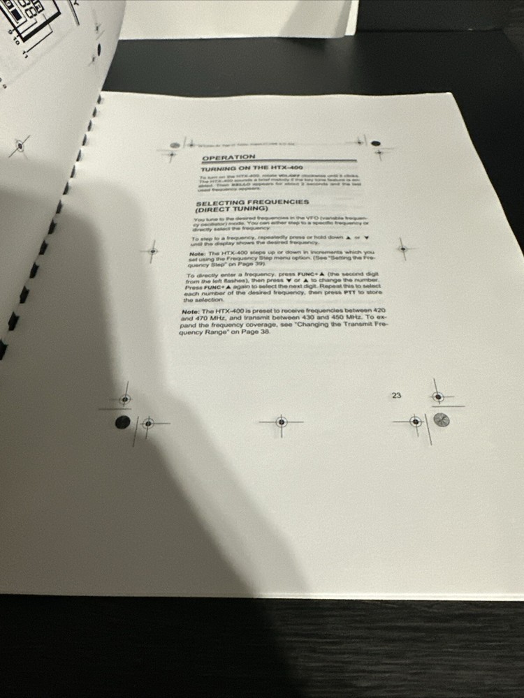 RADIO SHACK HTX-400-INSTRUCTION OPERATING MANUAL