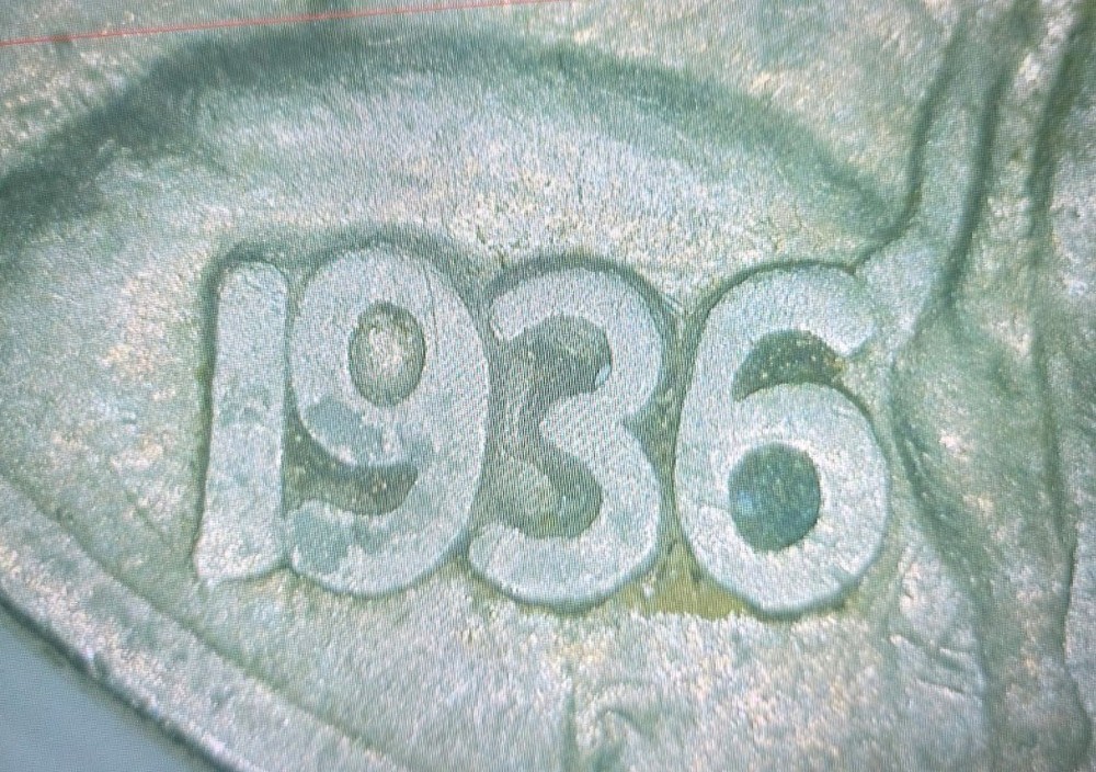 1936 Buffalo Nickel Double Die Obverse