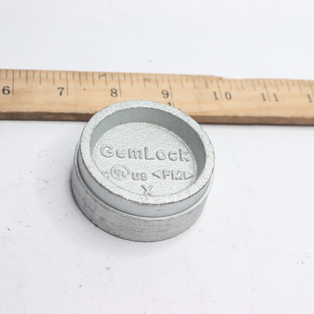 Gemlock Standard Grooved End Cap Galvanized 2" FIG 150-2