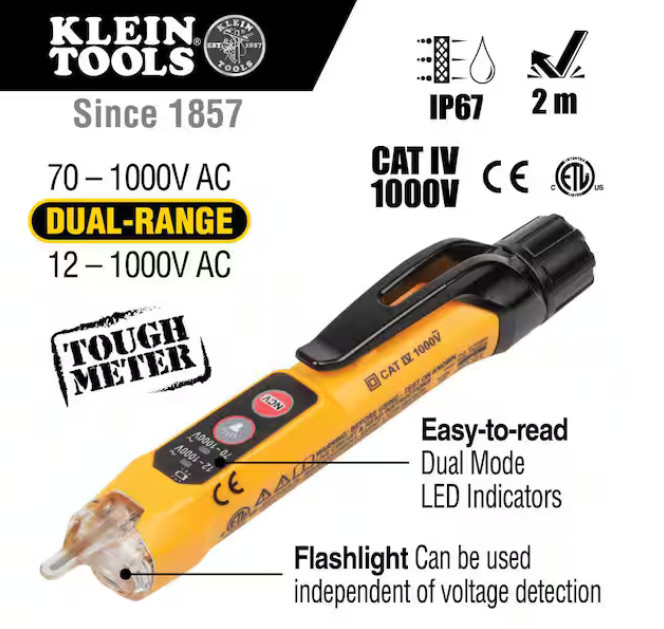 Klein Tools Multimeter, Voltage Tester and Outlet Tester Premium Electrical Tool