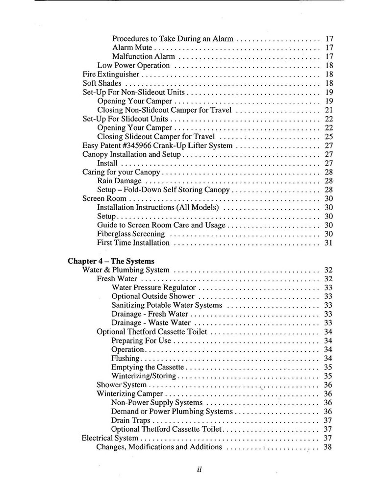1999 Eagle Jayco Fold-Down Pop-Up Tent Trailer Owners Manual