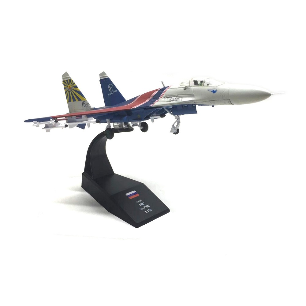 1: 100 Russian Su-27 Warrior Performance Aircraft Model Display Collection g