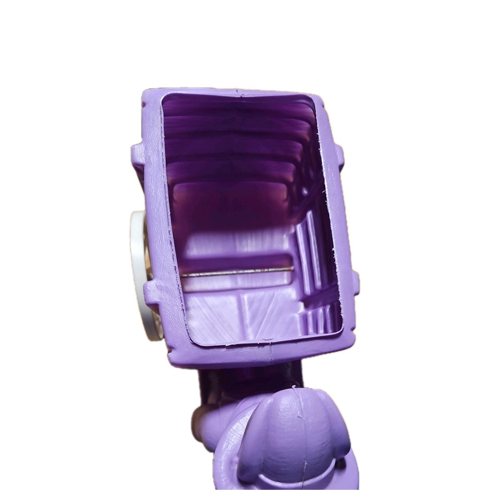 Vtg Blow Mold Easter Bunny Pulling Wagon Cart Purple Plastic General Foam