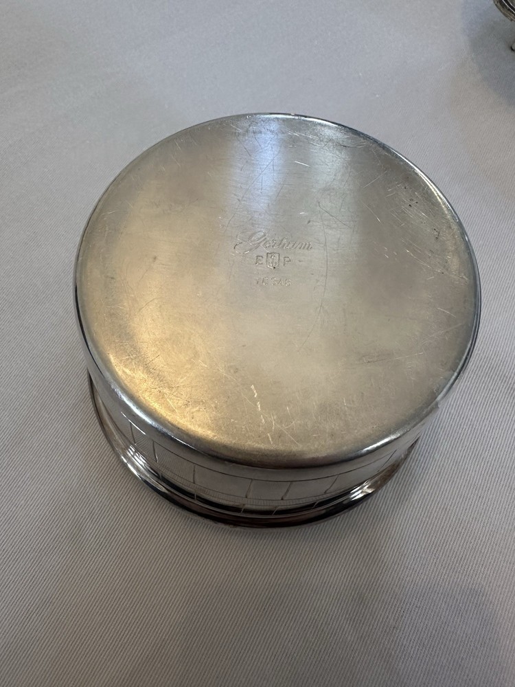 Vintage Silver Plated Dish With Lid