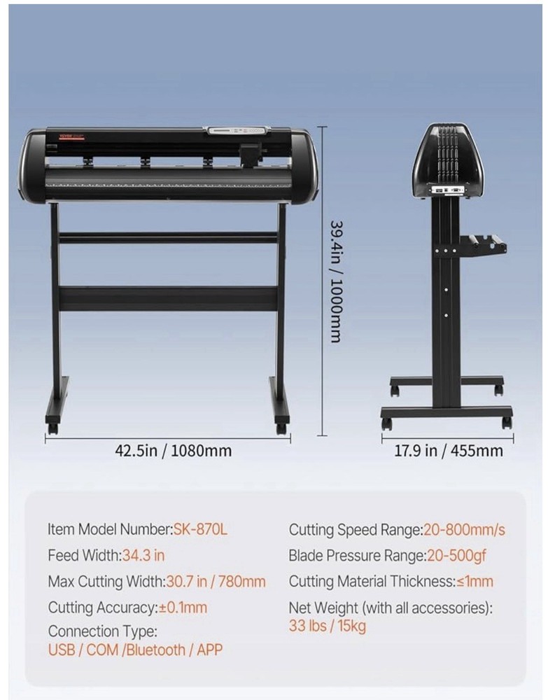 VEVOR Vinyl Cutter Machine with SignMaster Software