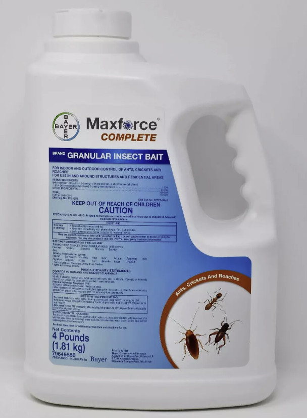 4 LB Maxforce Complete Pest Insecticide Bait Control Ant Roach Silverfish Earwig