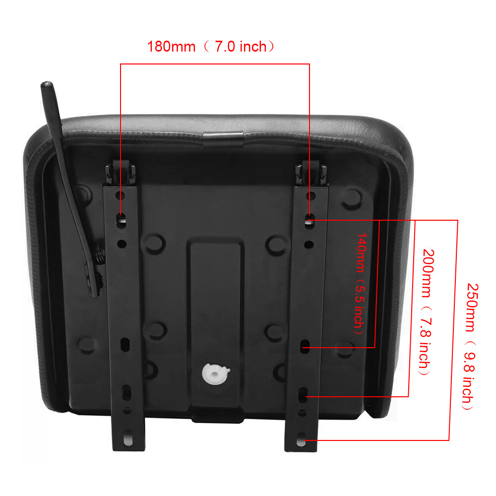 Universal Tractor Seat with Adjustable Brackets for Mower, Dumper & Digger