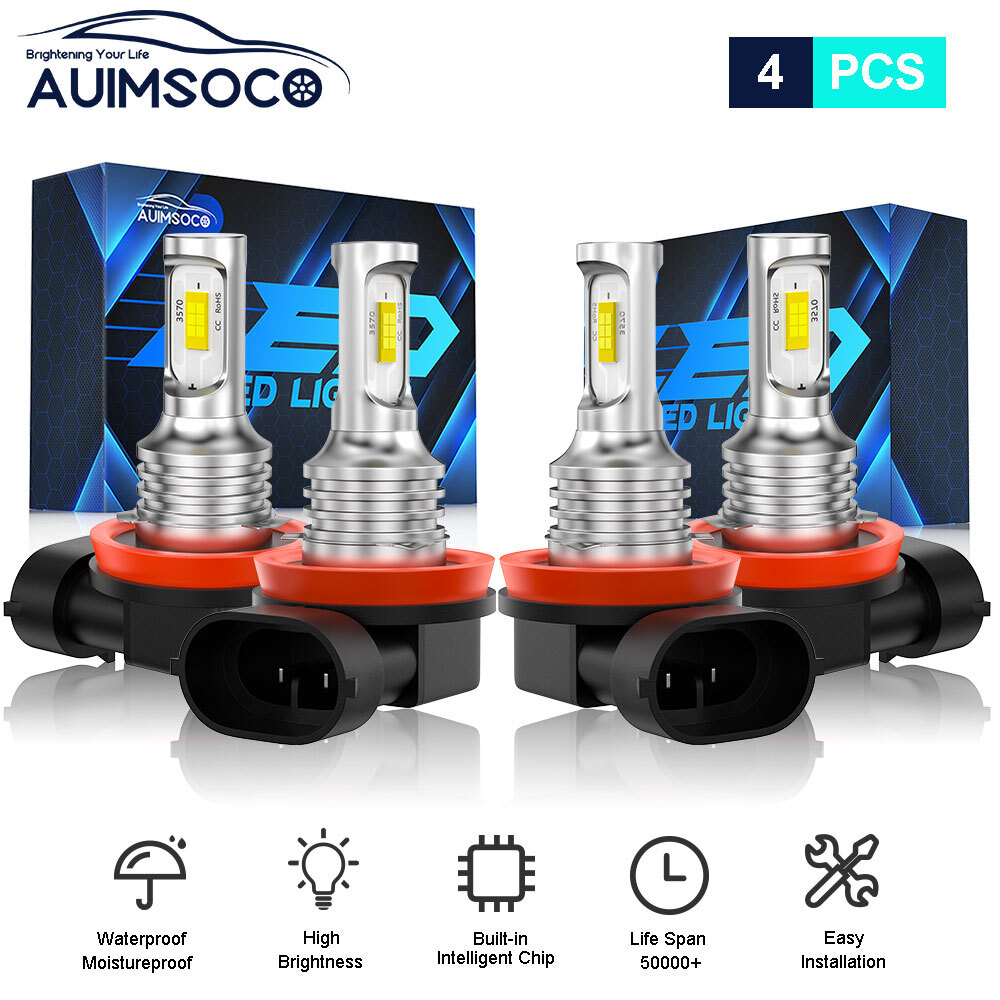 For Nissan Sentra 2013-2025 CANBUS LED Headlight High/Low Beam Bulbs Combo 4x