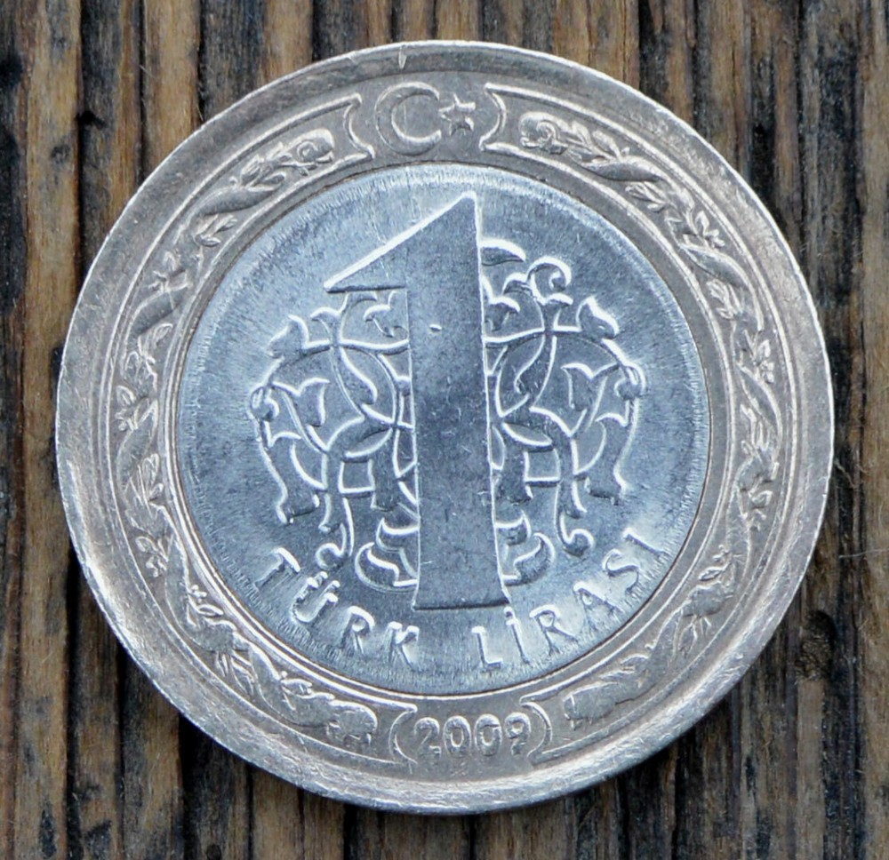 Turkey 1 Lira 2009 Coin MINT ERROR