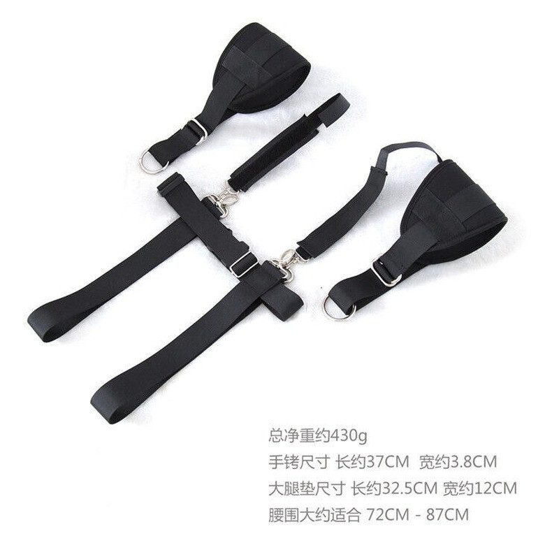 M-Shape Spreader Thigh Cuffs Binding Position Aid Open Leg Restraint Strap