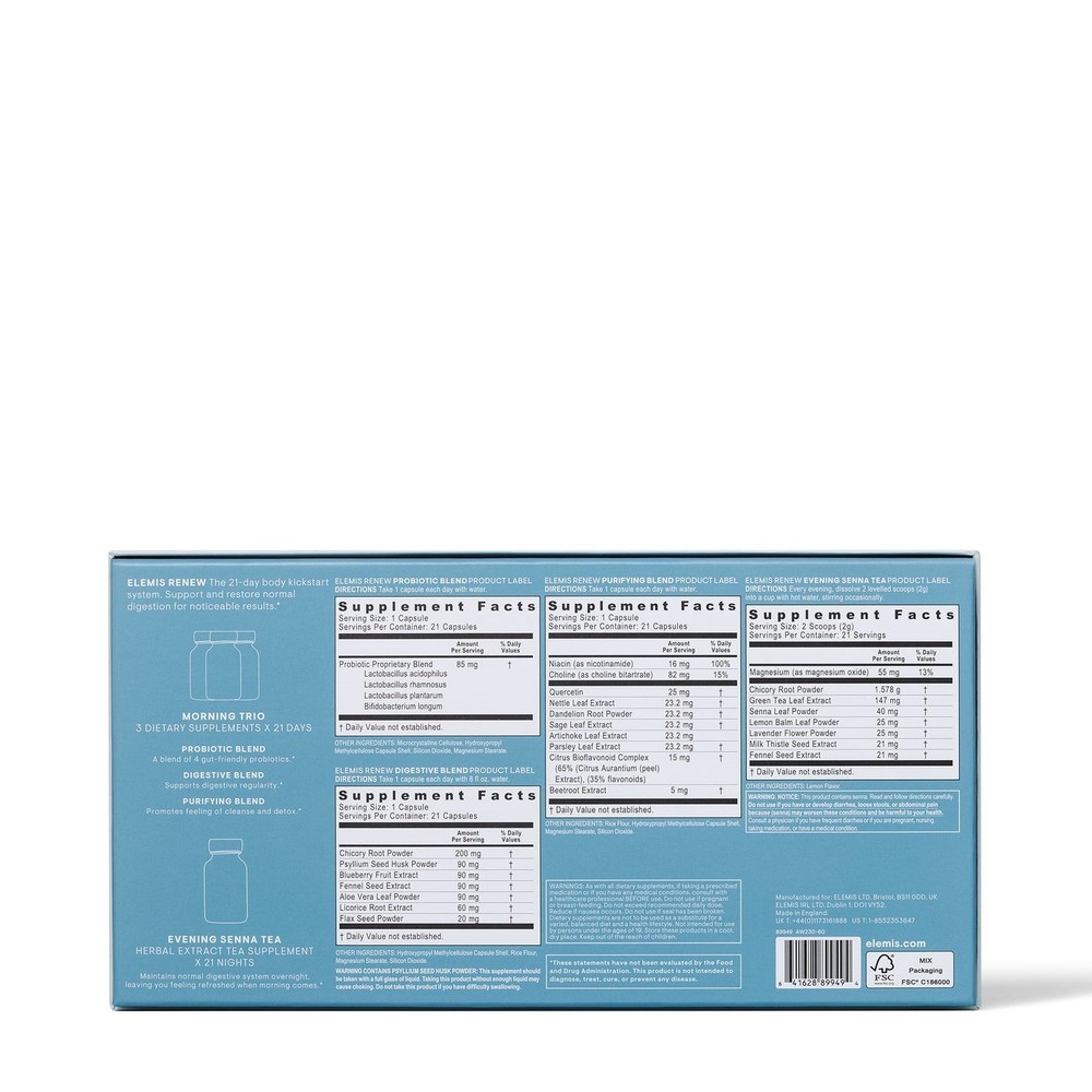 Elemis Renew 21 Day Digestive Support System 100% AUTHENTIC Exprtn Date 07/2028