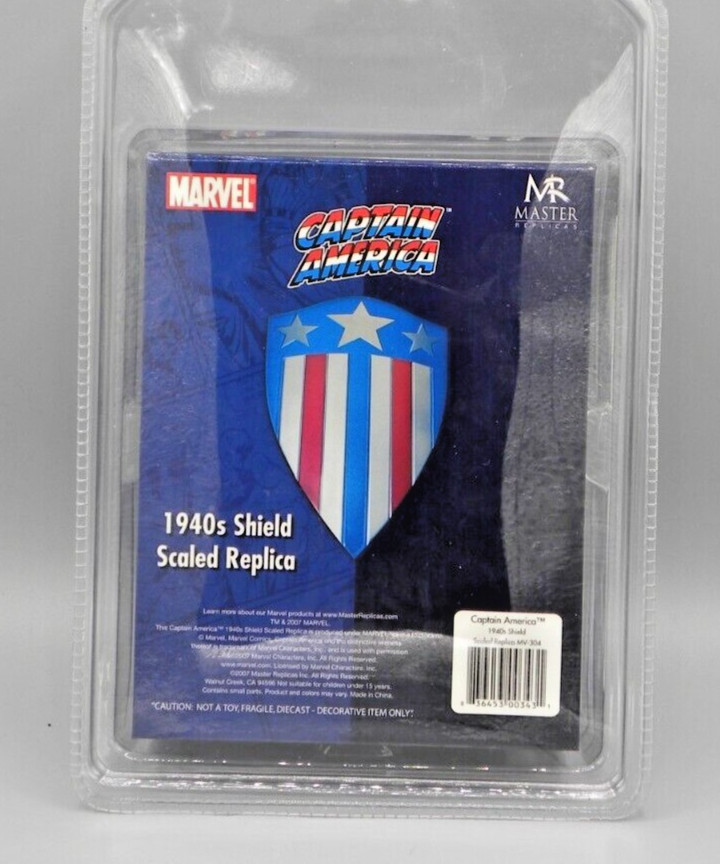 Master Replicas Captain America 1940's Shield Scaled Replica NEW