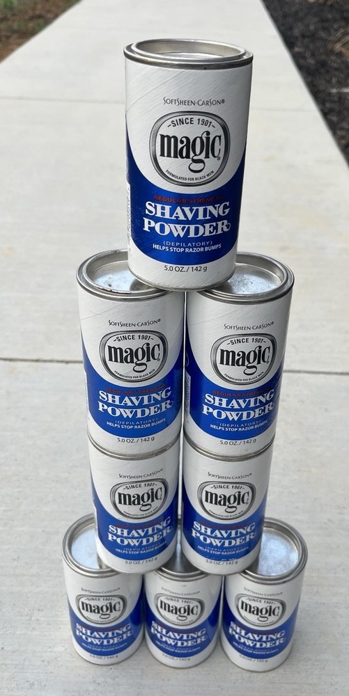 8 !!!Softsheen-Carson Magic Shave Regular Strength Shaving Powder, 5 oz