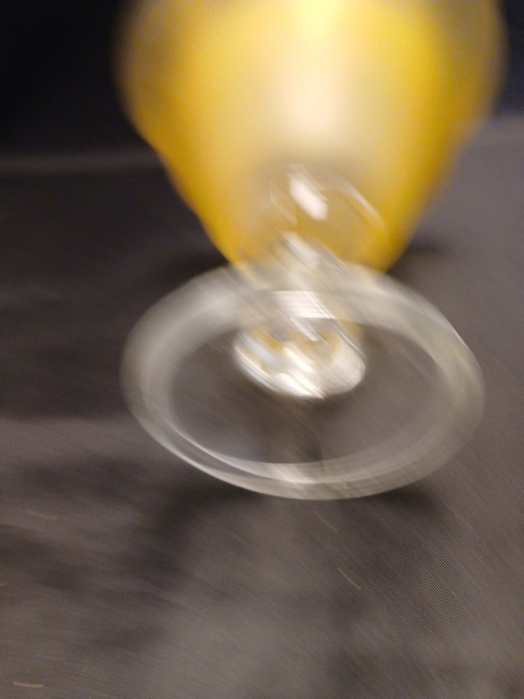 Yellow Candy/ Vase 6" Tall