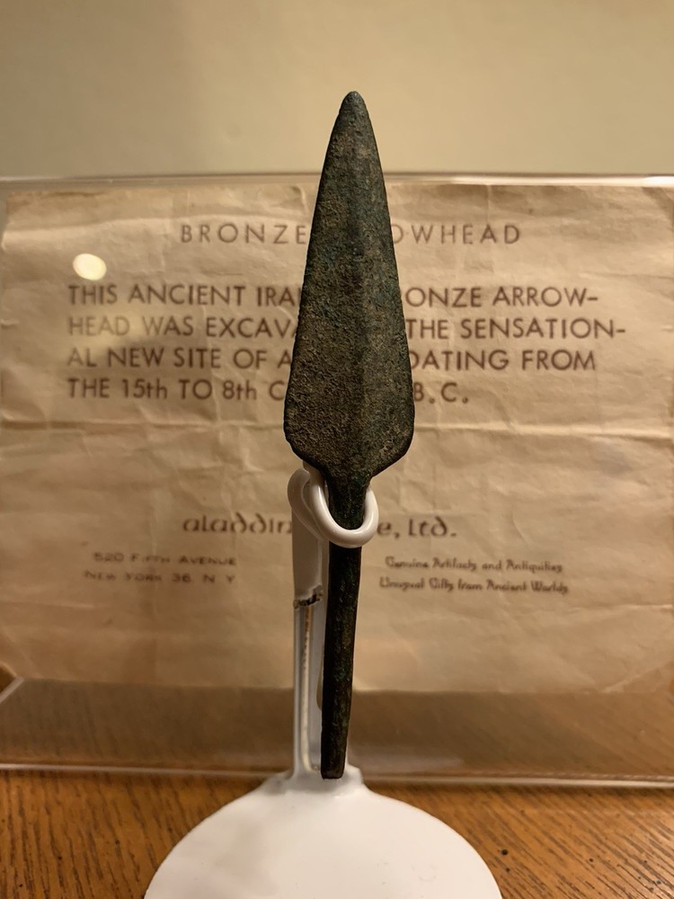 Ancient Amlash Luristan Arrowhead Provenance XRF Tested