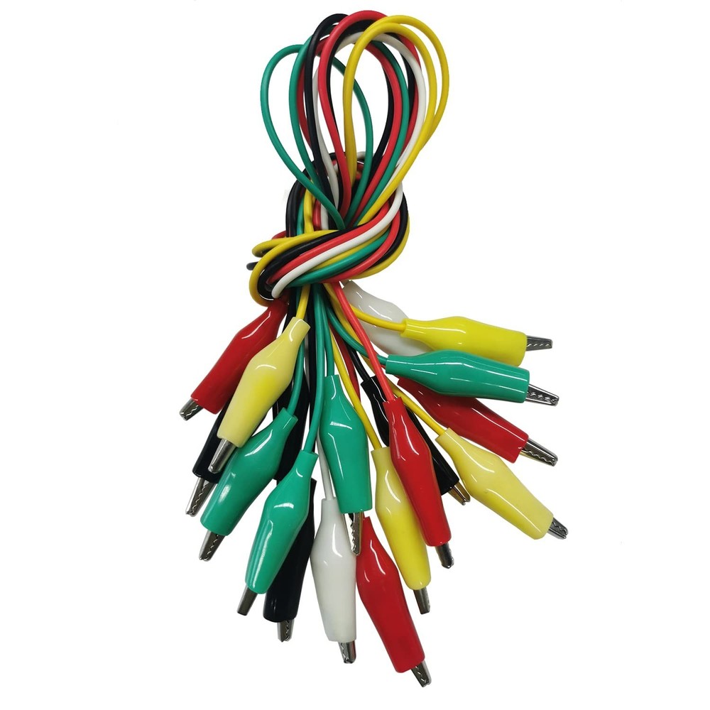 Versatile 10PCS Alligator Clips Set - 5 Colors for Electrical Testing & Probing