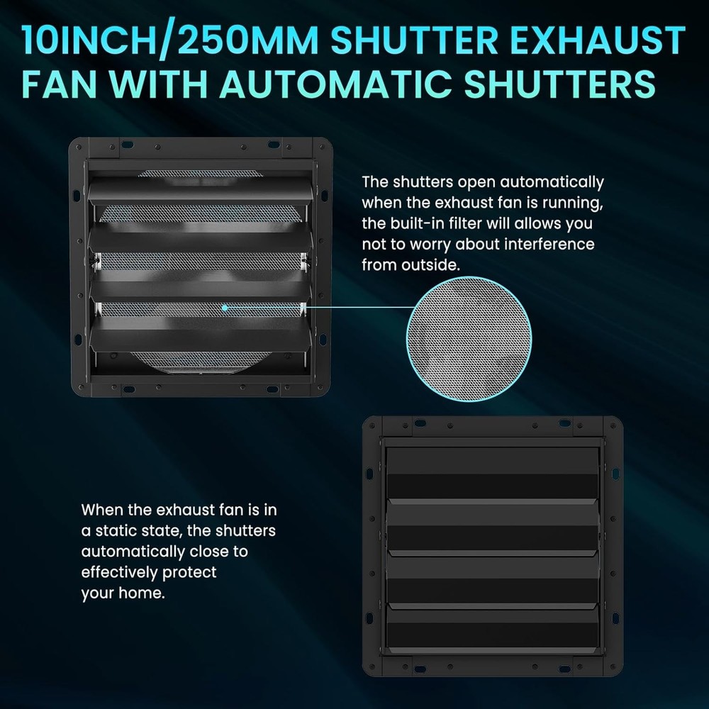 HG Power Shutter Exhaust Fan