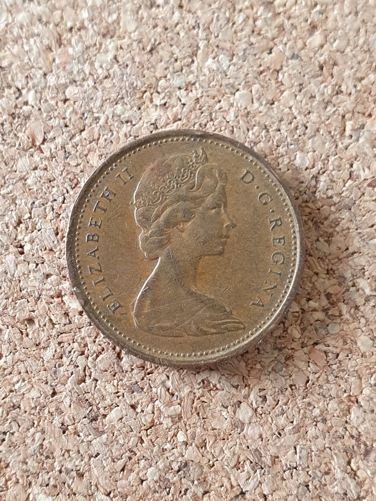 Canada 1 Cent Coin 1969.Circulated.