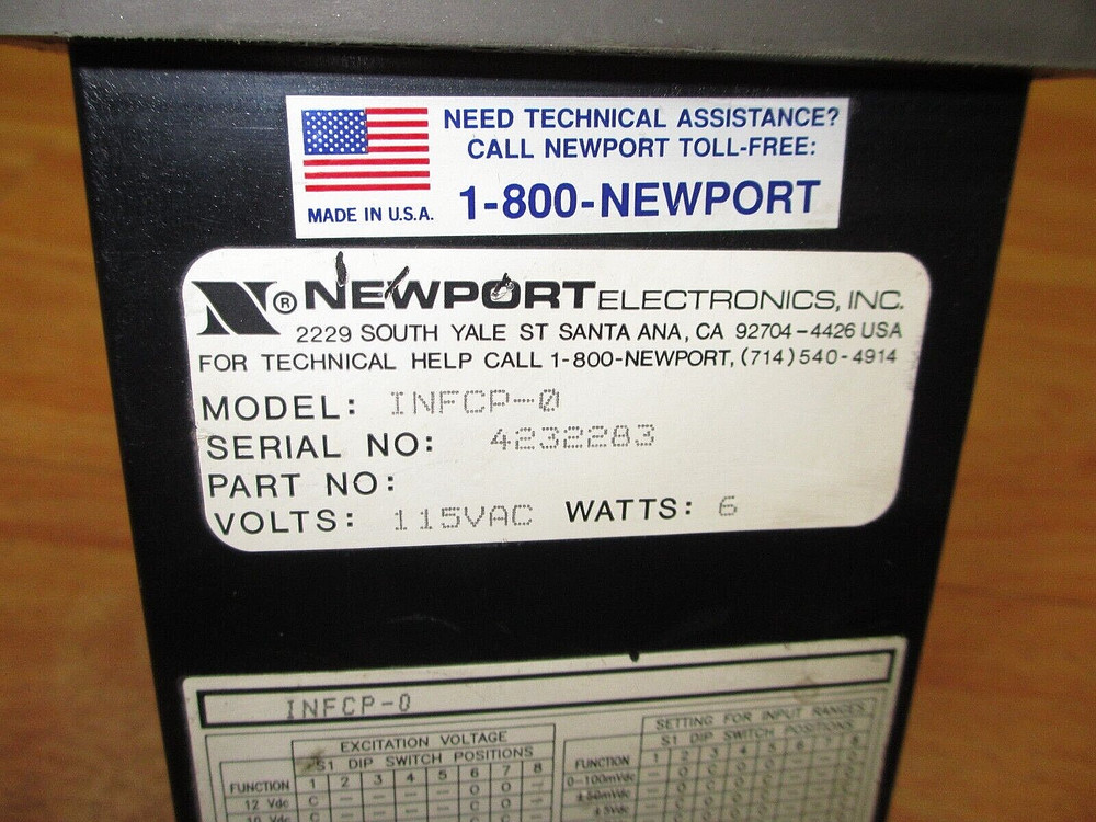 Newport Electronics INFCP-0 *USED POWERS UP* Panel Meter