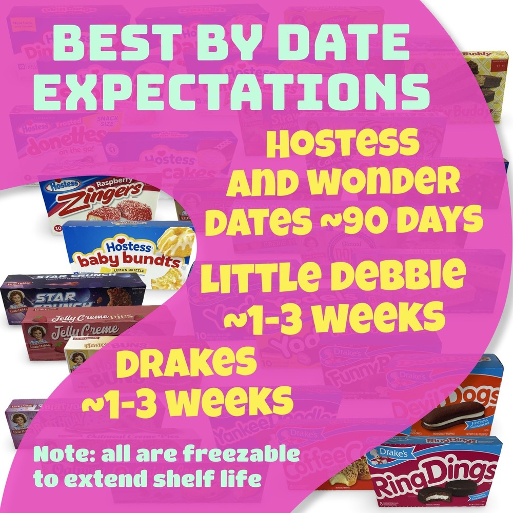 Snack Cake Mystery Box Assortment | 10 Full Boxes Featuring Hostess, Little Debb