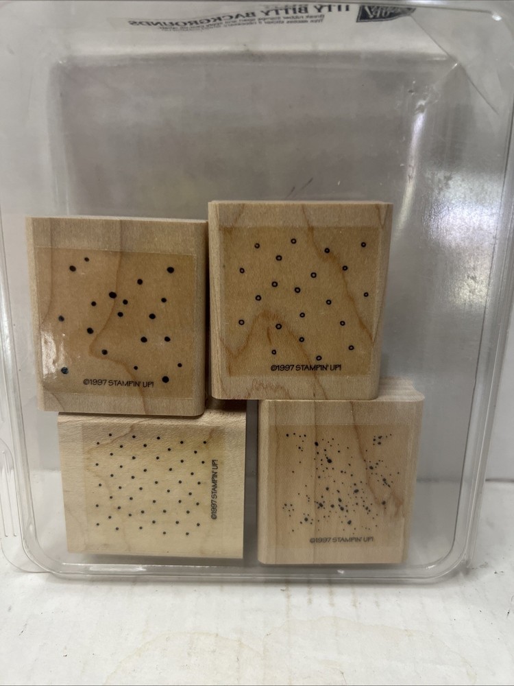 Stampin' Up! ITTY BITTY BACKGROUNDS Retired Stamp Set