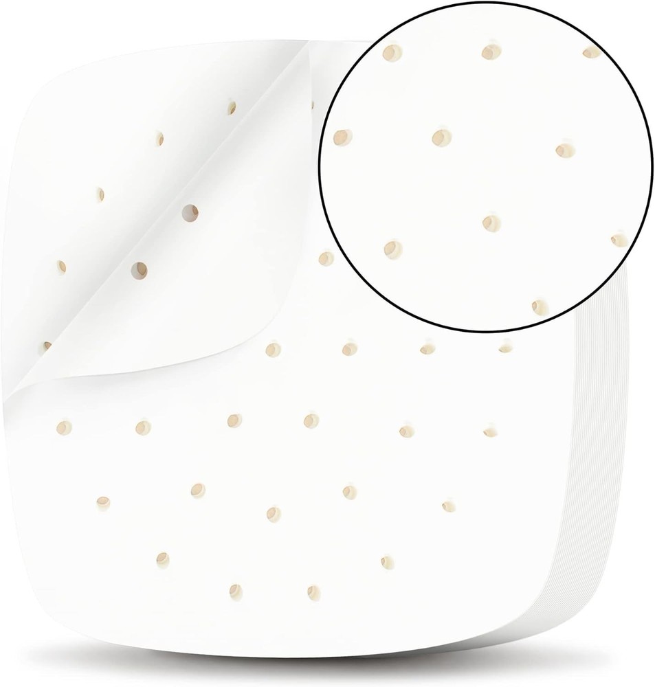 200Pcs Disposable Square Liners, Perforated Sheets