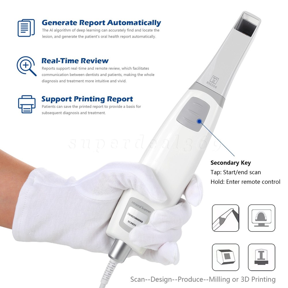 Dental Intra-oral Scanner 3D With Software w/Scanning Software