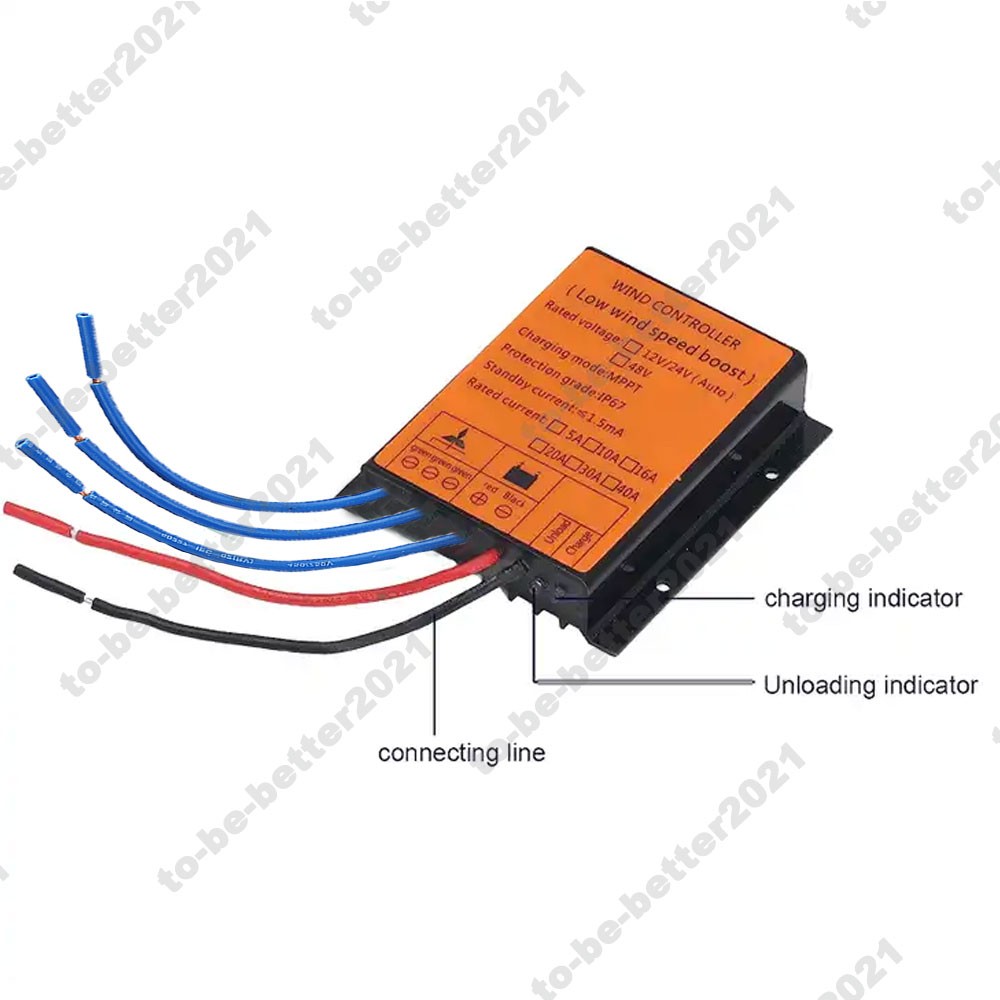 3000W MPPT Charge Controller Wind Turbine Generator 12V 24V 48V Regulator Boost
