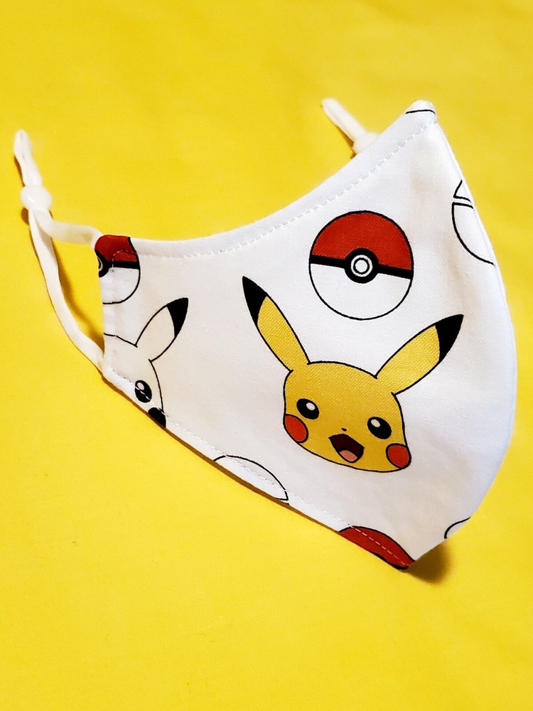 Kids Pikachu Adjustable Face Mask
