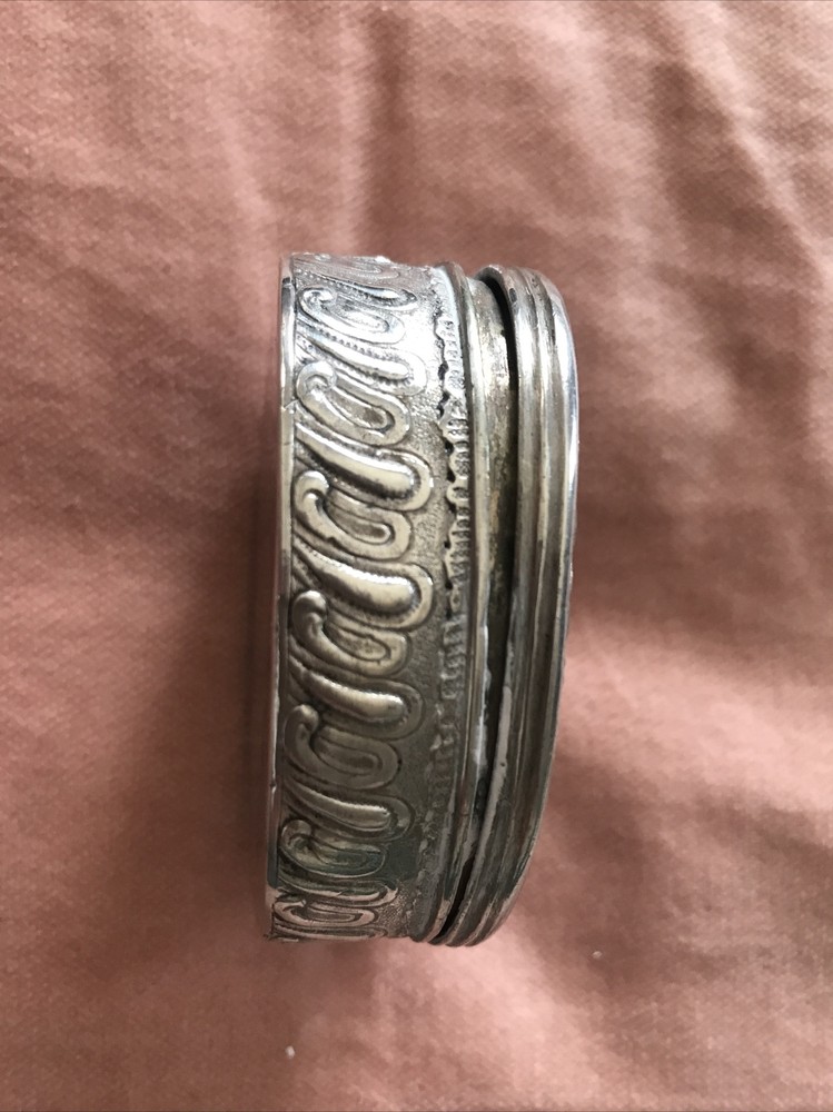 Antique German Silver Cherub Trinket Box
