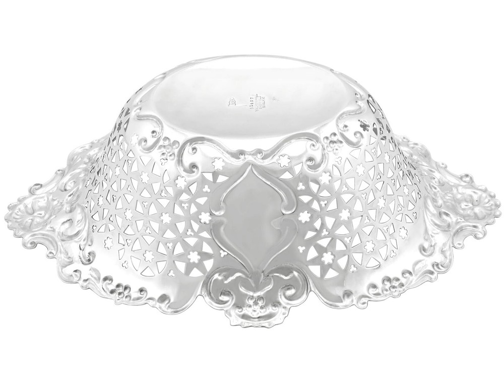 Antique Edwardian Sterling Silver Fruit Dishes