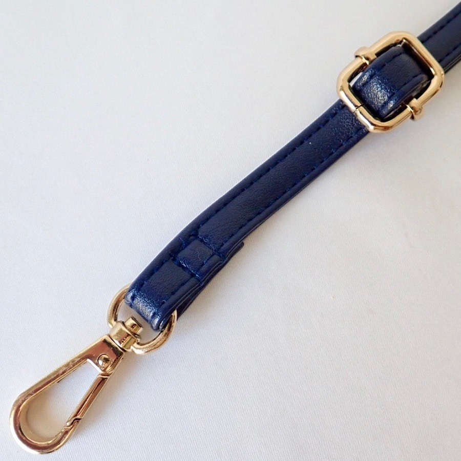 Free Shipping Shoulder Strap (Navy) Cotton Raffia