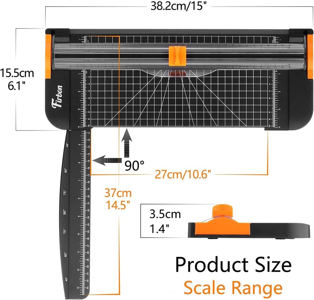 Firbon 12in Paper Cutting Trimmer A4 Titanium